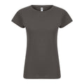 Charcoal - Front - Casual Classic Womens-Ladies T-Shirt