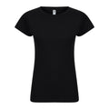 Black - Front - Casual Classic Womens-Ladies T-Shirt