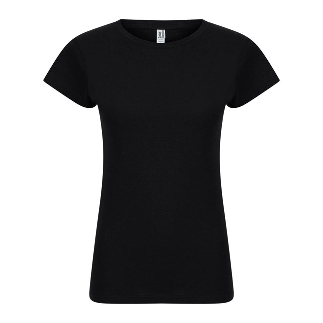 Black - Front - Casual Classic Womens-Ladies T-Shirt