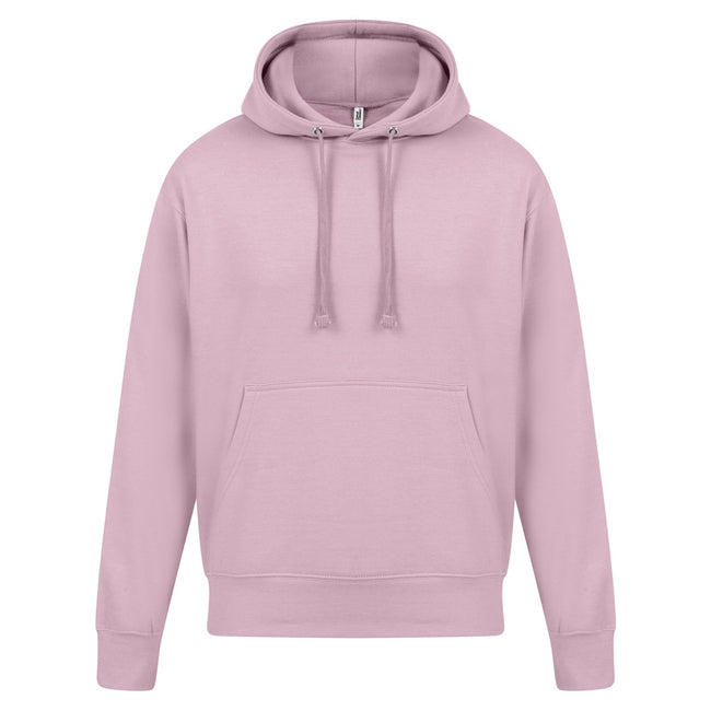 Light Pink - Front - Casual Classics Mens Ringspun Cotton Hoodie