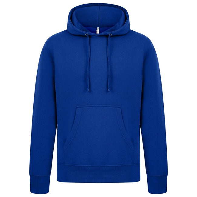 Royal Blue - Front - Casual Classics Mens Ringspun Cotton Hoodie
