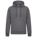 Charcoal - Front - Casual Classics Mens Ringspun Cotton Hoodie
