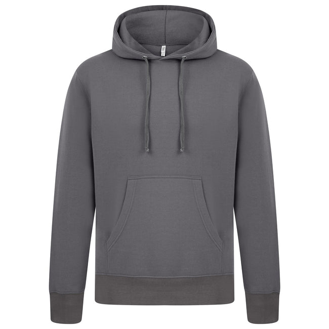 Charcoal - Front - Casual Classics Mens Ringspun Cotton Hoodie