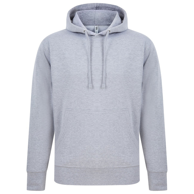 Sports Grey - Front - Casual Classics Mens Ringspun Cotton Hoodie