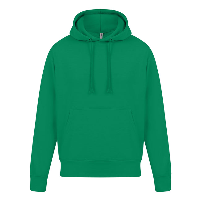 Kelly Green - Front - Casual Classics Mens Ringspun Cotton Hoodie