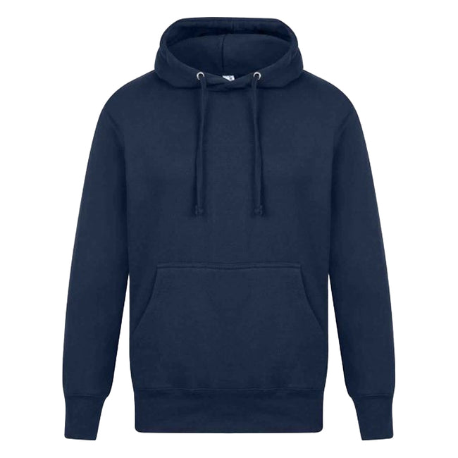 Dark Royal - Front - Casual Classics Mens Ringspun Cotton Hoodie