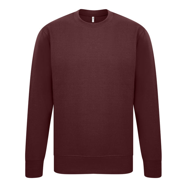 Maroon - Front - Casual Classics Mens Sweatshirt