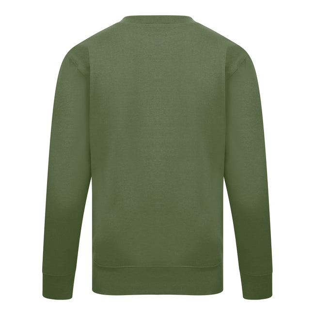 Military Green - Side - Casual Classics Mens Sweatshirt
