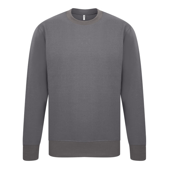 Charcoal - Front - Casual Classics Mens Sweatshirt