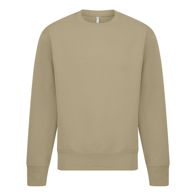 Ecru - Front - Casual Classics Mens Sweatshirt