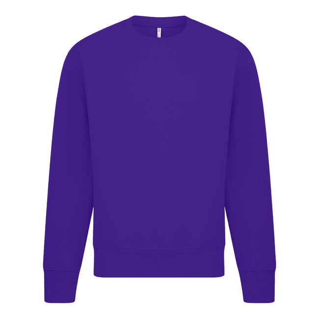 Purple - Front - Casual Classics Mens Sweatshirt