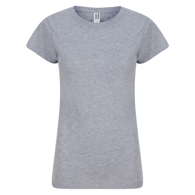 Heather - Front - Casual Classics Womens-Ladies Heather T-Shirt