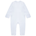 White - Back - Casual Classics Baby Sleepsuit