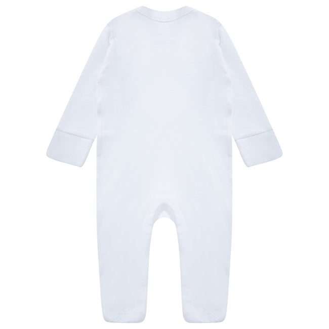 White - Back - Casual Classics Baby Sleepsuit