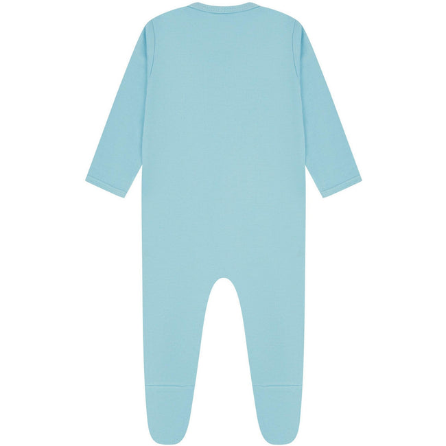 Light Blue - Back - Casual Classics Baby Sleepsuit