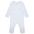 White - Front - Casual Classics Baby Sleepsuit