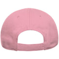 Pink - Back - Atlantis Childrens-Kids Fraser 6 Panel Organic Cotton Baseball Cap