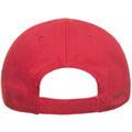 Red - Back - Atlantis Childrens-Kids Fraser 6 Panel Organic Cotton Baseball Cap