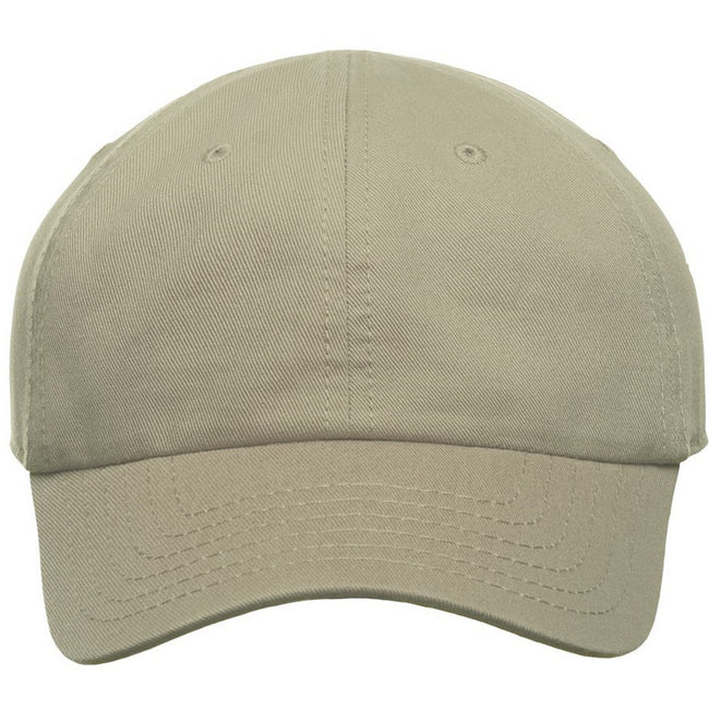 Khaki - Front - Atlantis Childrens-Kids Fraser 6 Panel Organic Cotton Baseball Cap