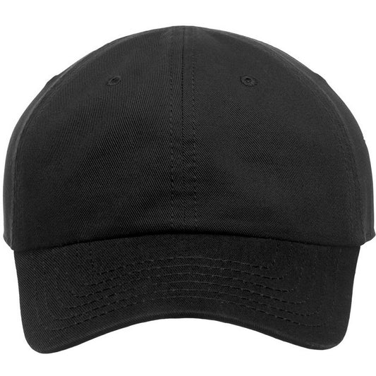 Black - Front - Atlantis Childrens-Kids Fraser 6 Panel Organic Cotton Baseball Cap