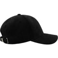 Black - Side - Atlantis Unisex Adult Fam 6 Panel Sueded Baseball Cap