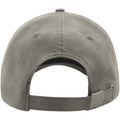 Grey - Back - Atlantis Unisex Adult Fam 6 Panel Sueded Baseball Cap