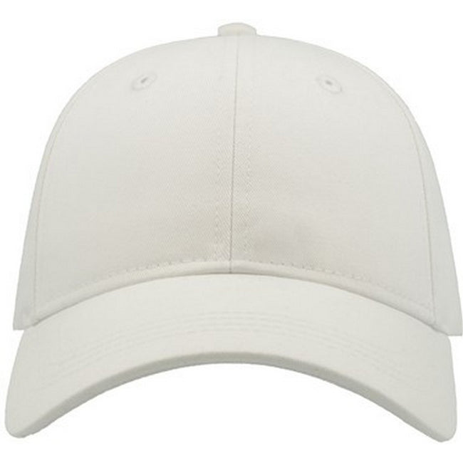 White - Front - Atlantis Unisex Adult Curved Twill Baseball Cap