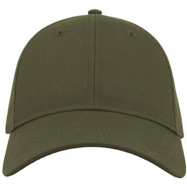 Olive - Front - Atlantis Unisex Adult Curved Twill Baseball Cap