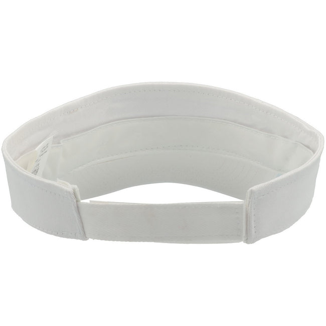 White - Back - Atlantis Unisex Adult Roland Structured Visor Cap