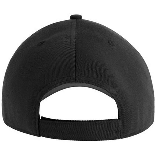 Black - Back - Atlantis Unisex Adult Joshua 6 Panel Cap