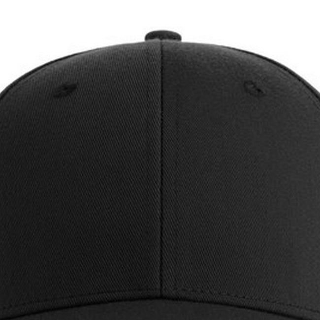 Black - Side - Atlantis Unisex Adult Joshua 6 Panel Cap