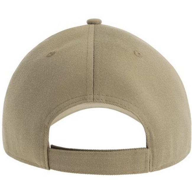 Khaki - Back - Atlantis Unisex Adult Joshua 6 Panel Cap