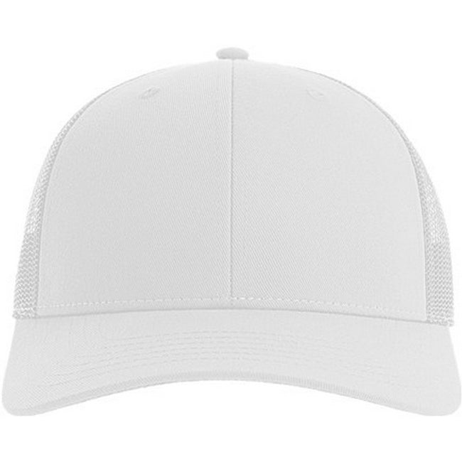 White - Front - Atlantis Unisex Adult Bryce 5 Panel Trucker Cap