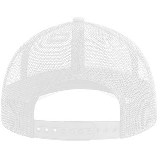 White - Back - Atlantis Unisex Adult Bryce 5 Panel Trucker Cap