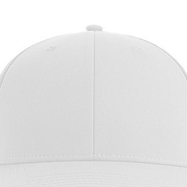 White - Side - Atlantis Unisex Adult Bryce 5 Panel Trucker Cap