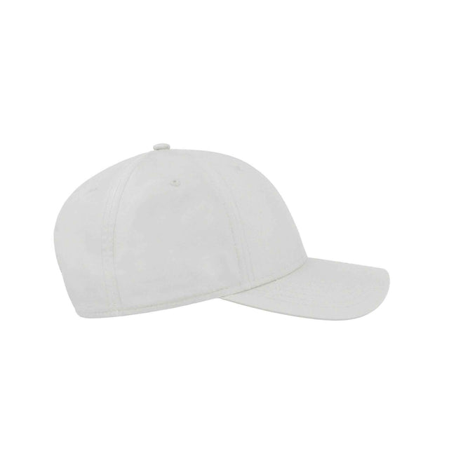 White - Back - Atlantis Recy Six Recycled Polyester Baseball Cap