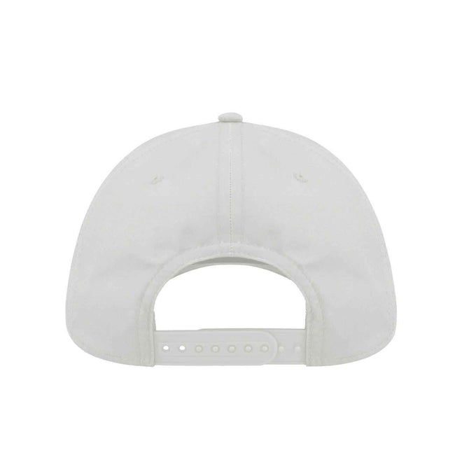 White - Side - Atlantis Recy Six Recycled Polyester Baseball Cap