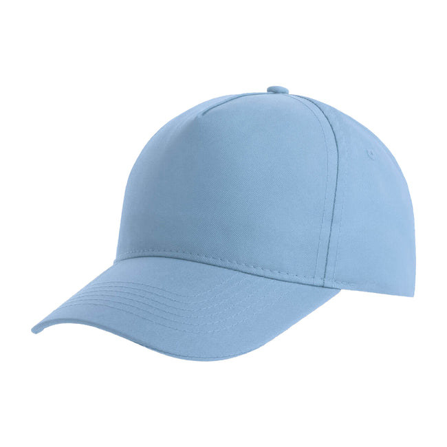 Light Blue - Front - Atlantis Recy Five Recycled Polyester Baseball Cap