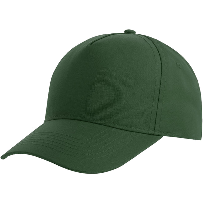 Bottle Green - Front - Atlantis Recy Five Recycled Polyester Baseball Cap