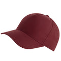 Burgundy - Back - Atlantis Recy Five Recycled Polyester Baseball Cap