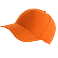 Orange - Back - Atlantis Recy Five Recycled Polyester Baseball Cap