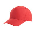 Red - Front - Atlantis Recy Five Recycled Polyester Baseball Cap