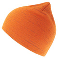 Fluorescent Orange - Front - Atlantis Unisex Adult Shine Reflective Recycled Short Beanie