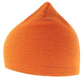 Fluorescent Orange - Back - Atlantis Unisex Adult Shine Reflective Recycled Short Beanie