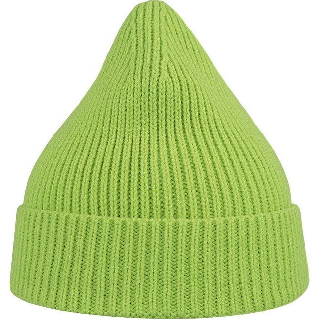 Acid Green - Back - Atlantis Unisex Adult Andy Recycled Polyester Beanie