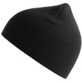 Black - Side - Atlantis Childrens-Kids Yala Organic Cotton Beanie