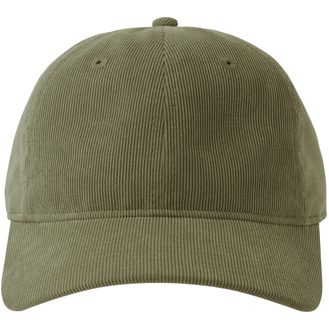 Olive - Side - Atlantis Unisex Adult Creep S Corduroy Recycled Baseball Cap