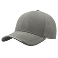 Grey - Back - Atlantis Estoril 6 Panel Jacquard Recycled Baseball Cap