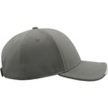 Grey - Side - Atlantis Estoril 6 Panel Jacquard Recycled Baseball Cap