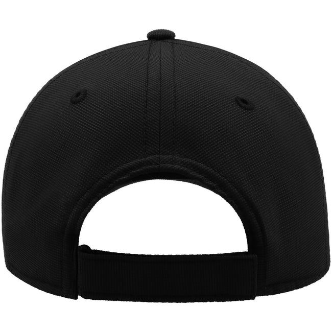 Black - Back - Atlantis Estoril 6 Panel Jacquard Recycled Baseball Cap